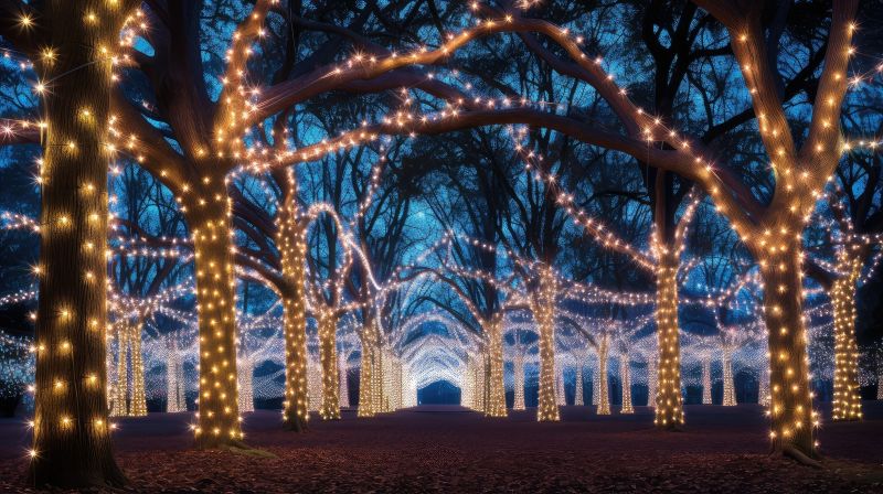 Christmas Lights Hanging in Kansas City, MO