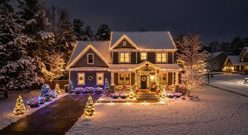 Xmas Lights Installation in Roswell, GA