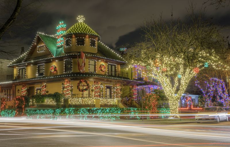 Holiday Lights Hanging in Kansas City, MO